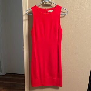 Bright Red knee length Dress
